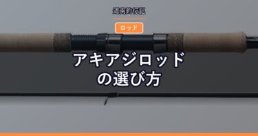 アキアジロッドの選び方｜長さ・硬さ・ルアー負荷はここで決まる