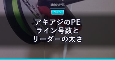 アキアジのPEライン号数とリーダーの太さ｜早見表つき