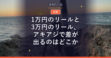 1万円のリールと3万円のリール、アキアジで差が出るのはどこか