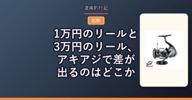 1万円のリールと3万円のリール、アキアジで差が出るのはどこか