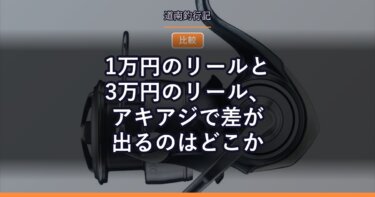 1万円のリールと3万円のリール、アキアジで差が出るのはどこか
