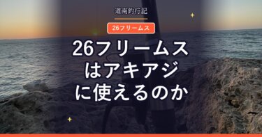 26フリームスはアキアジに使えるのか｜LT4000とLT5000D、糸巻量の落とし穴