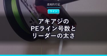 アキアジのPEライン号数とリーダーの太さ｜早見表つき