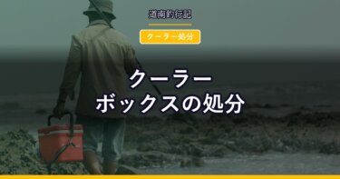 クーラーボックスの処分｜断熱材で粗大ごみになりやすい。捨てる前に見る3つの点
