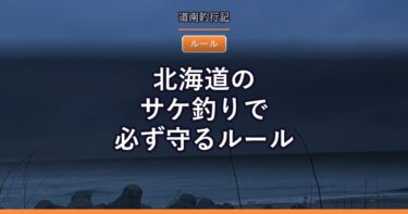 北海道のサケ釣りで必ず守るルール｜河川は全面禁止・河口規制も