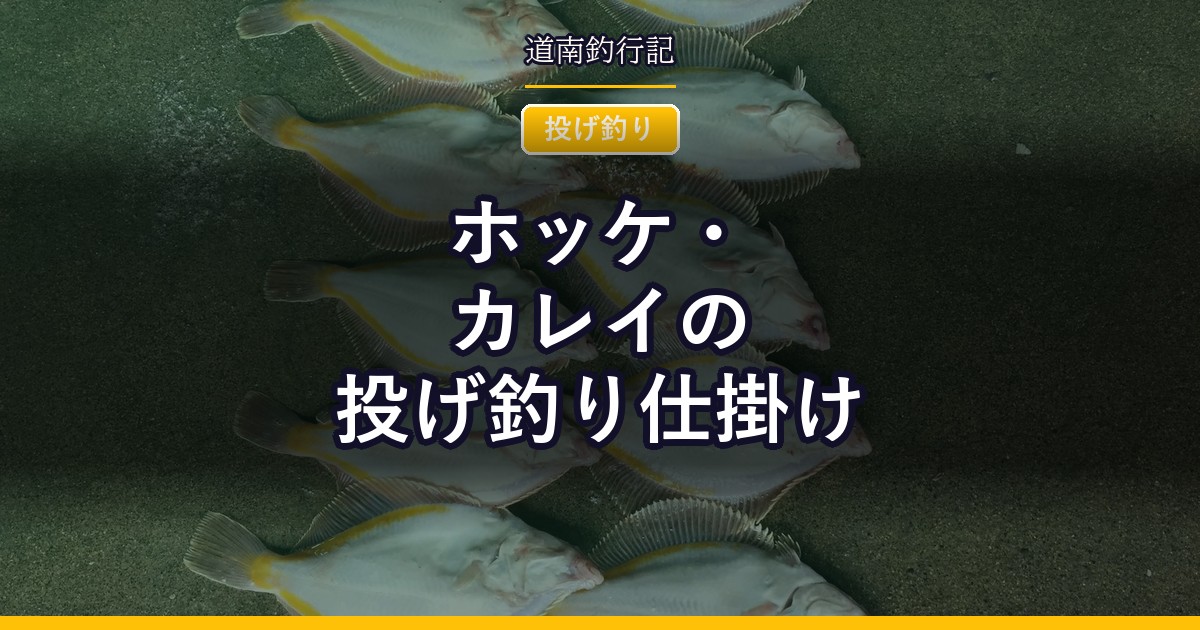 ホッケ・カレイの投げ釣り仕掛け